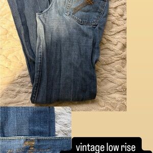 7 For All Mankind Classic Blue Boot Cut Jeans